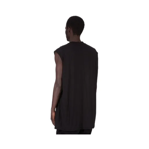 Drkshdw Concordians Tarp T In Black Cotton Gauze Jersey