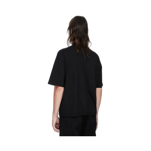 Drkshdw Concordians Walrus T In Black Medium Weight Cotton Jersey