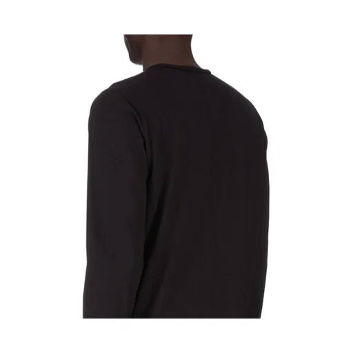 Drkshdw Concordians Level Ls T In Black Medium Weight Cotton Jersey