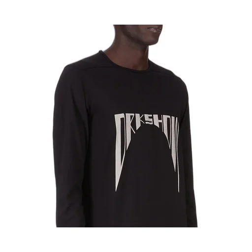 Drkshdw Concordians Level Ls T In Black Medium Weight Cotton Jersey