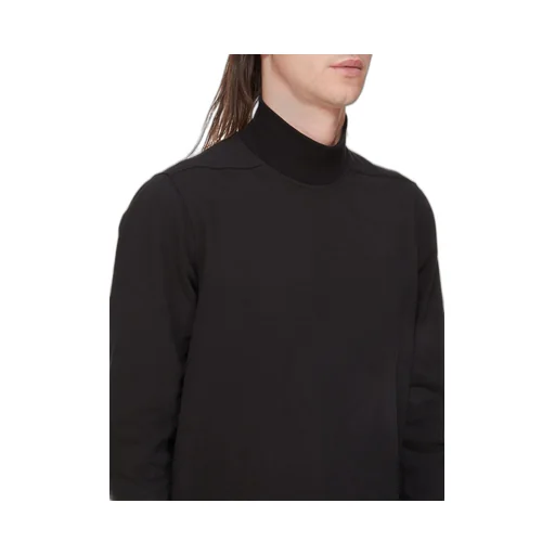 Drkshdw Concordians Headon Dbl Sweater In Black Compact Heavy Jersey
