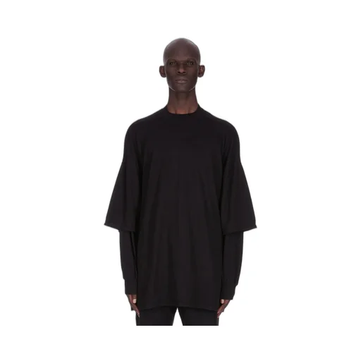 Drkshdw Concordians Tommy Hustler Sweat In Black Double Brushed Jersey.
