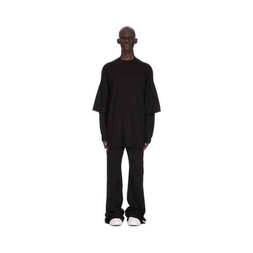 Drkshdw Concordians Tommy Hustler Sweat In Black Double Brushed Jersey.