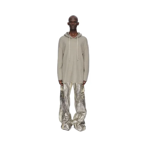 Drkshdw Concordians Peter Hoodie In Melange Grey Felpa Jersey