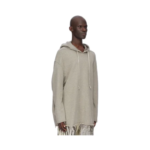 Drkshdw Concordians Peter Hoodie In Melange Grey Felpa Jersey