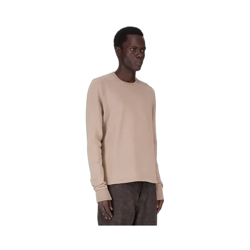Drkshdw Concordians Crewneck Sweat In Dirty Pearl Slub Felpa
