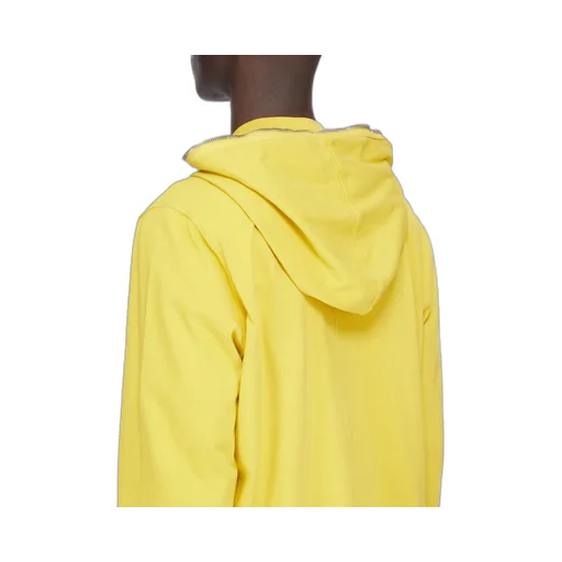 Drkshdw Concordians Jumbo Gimp Hoodie In Lemon Compact Heavy Jersey