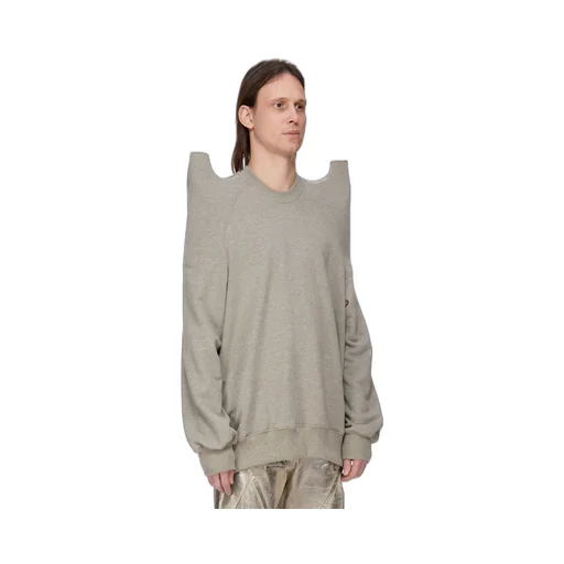 Drkshdw Concordians Tecsweat In Melange Grey Felpa Jersey