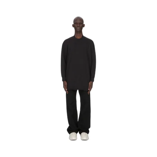 Drkshdw Concordians Tommy Ls Sweat In In Black Compact Heavy Jersey