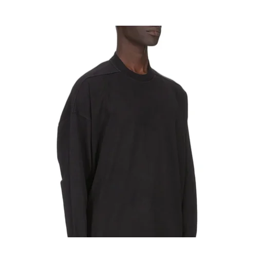 Drkshdw Concordians Tommy Ls Sweat In In Black Compact Heavy Jersey