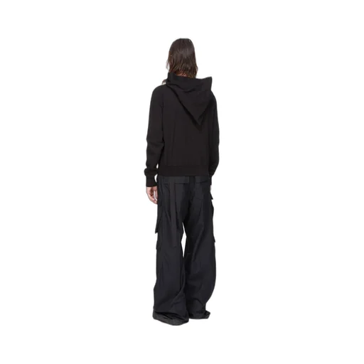Drkshdw Concordians Mountain Hoodie In Black Compact Heavy Jersey