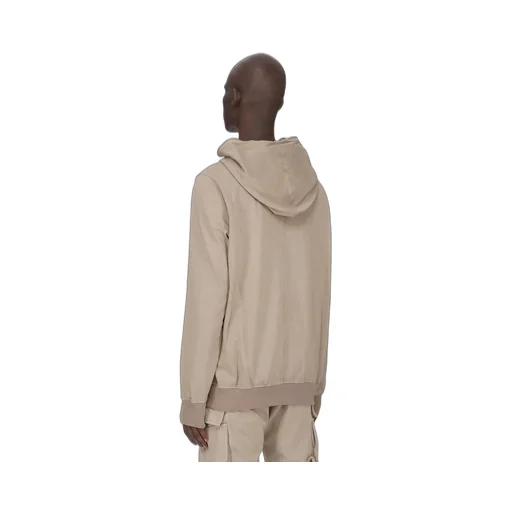 Drkshdw Concordians Jumbo Gimp Hoodie In Dirty Pearl Compact Heavy Jersey