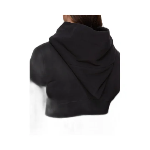 Drkshdw Concordians Micro Mountain Hoodie In Black Slub Felpa