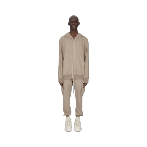 Drkshdw Concordians Jumbo Gimp Hoodie In Dirty Pearl Compact Heavy Jersey