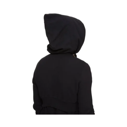 Drkshdw Concordians Micro Mountain Hoodie In Black Slub Felpa