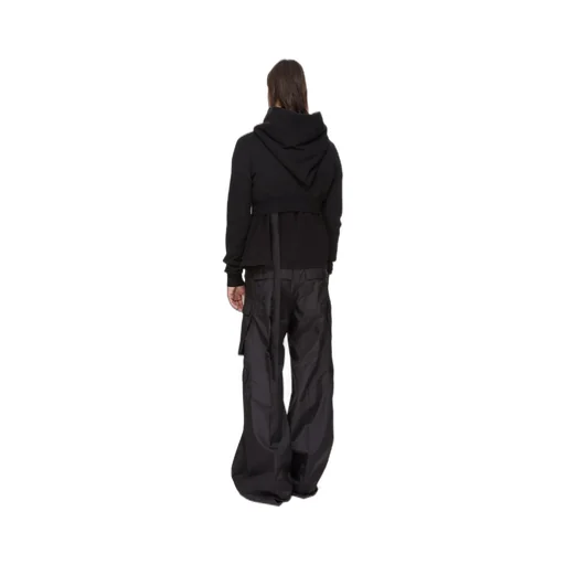 Drkshdw Concordians Micro Mountain Hoodie In Black Slub Felpa