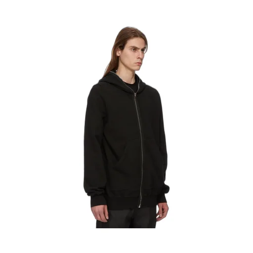 Drkshdw Concordians Jumbo Gimp Hoodie In Black Compact Heavy Jersey