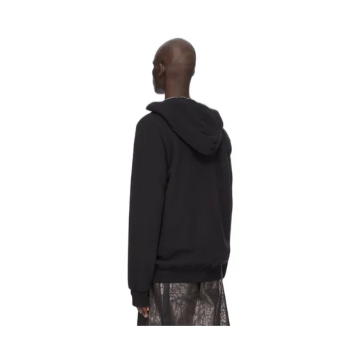 Drkshdw Concordians Jumbo Gimp Hoodie In Black Slub Felpa