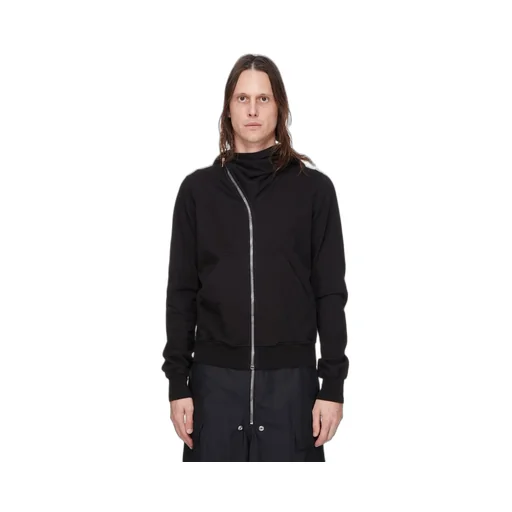 Drkshdw Concordians Mountain Hoodie In Black Compact Heavy Jersey