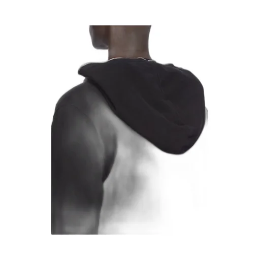 Drkshdw Concordians Jumbo Gimp Hoodie In Black Slub Felpa