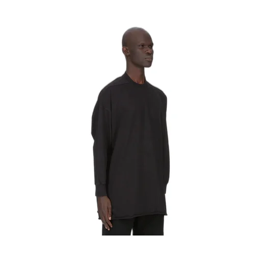 Drkshdw Concordians Tommy Ls Sweat In In Black Compact Heavy Jersey