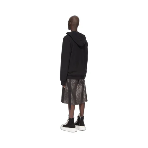 Drkshdw Concordians Jumbo Gimp Hoodie In Black Slub Felpa