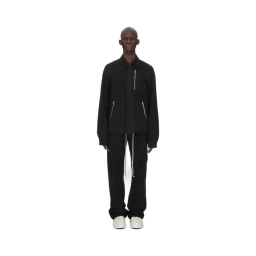 Drkshdw Concordians Geth Jeans In Black Brushed Cotton.