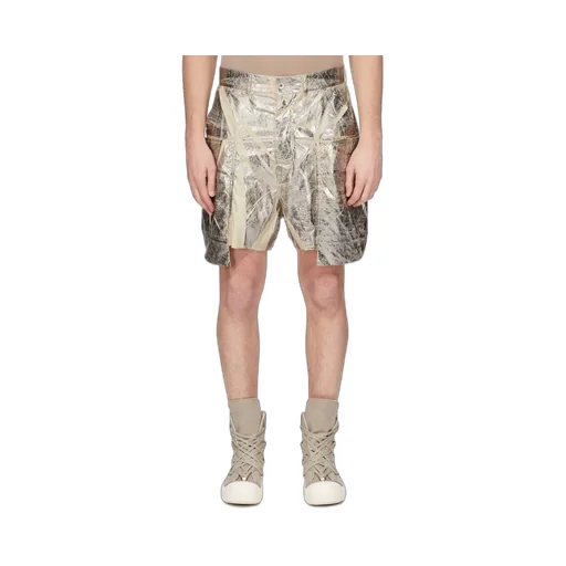Drkshdw Concordians Stefan Cargo Shorts In Palladium Foil Light Nylon