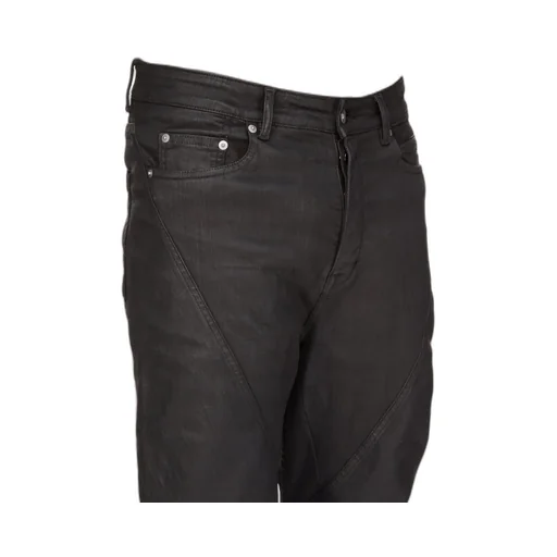 Drkshdw Concordians Bias Bootcut In Black Wax Stretch Denim
