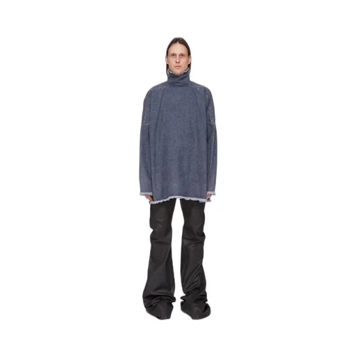 Drkshdw Concordians Bias Bootcut In Black Wax Stretch Denim