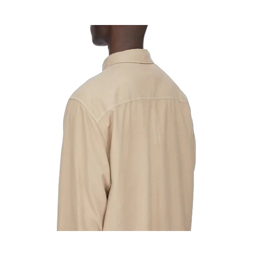Drkshdw Concordians Jumbo Outershirt In Dirty Pearl Light Flannel