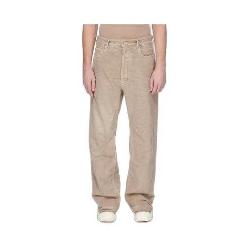 Drkshdw Concordians Geth Jeans In Dirty Pearl Brushed Cotton.