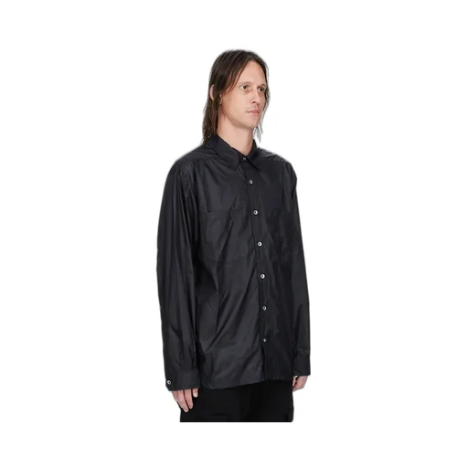 Drkshdw Concordians Jumbo Outershirt In Black Recycled Nylon