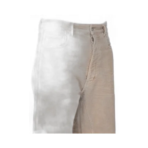 Drkshdw Concordians Geth Jeans In Dirty Pearl Brushed Cotton.