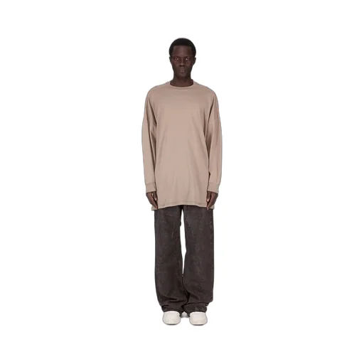 Drkshdw Concordians Tommy Ls Sweat In Dirty Pearl Double Brushed Jersey