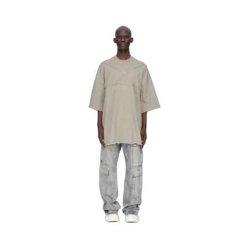 Drkshdw Concordians Double Cargo Jeans In 13Oz Mineral Pearl Denim
