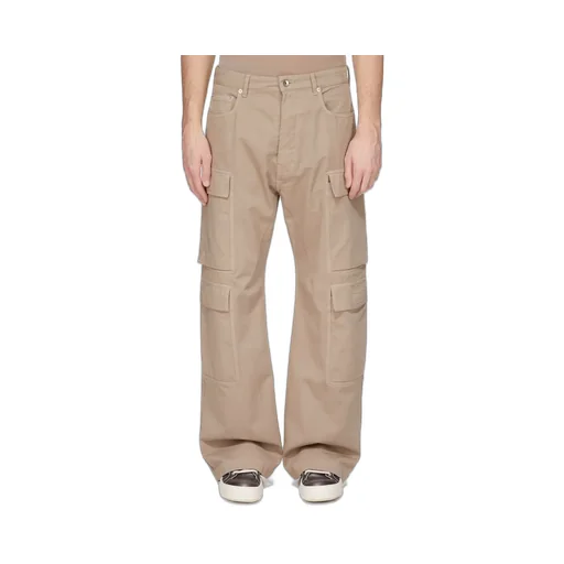 Drkshdw Concordians Double Cargo Jeans In Dirty Pearl Cotton Twill