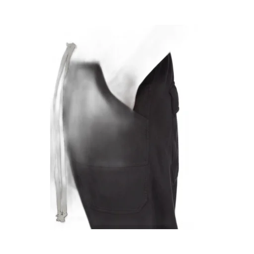 Drkshdw Concordians Classic Cargo Drawstring In Black Compact Heavy Jersey.