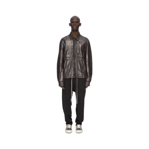 Drkshdw Concordians Classic Cargo Drawstring In Black Compact Heavy Jersey.