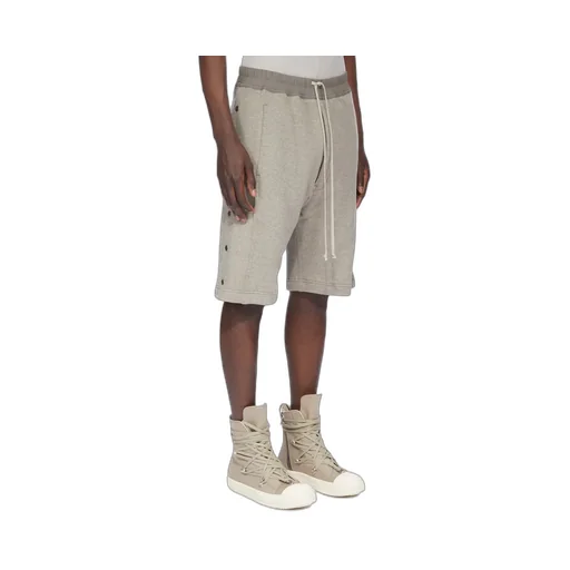 Drkshdw Concordians Pusher Shorts In Melange Grey Felpa Jersey
