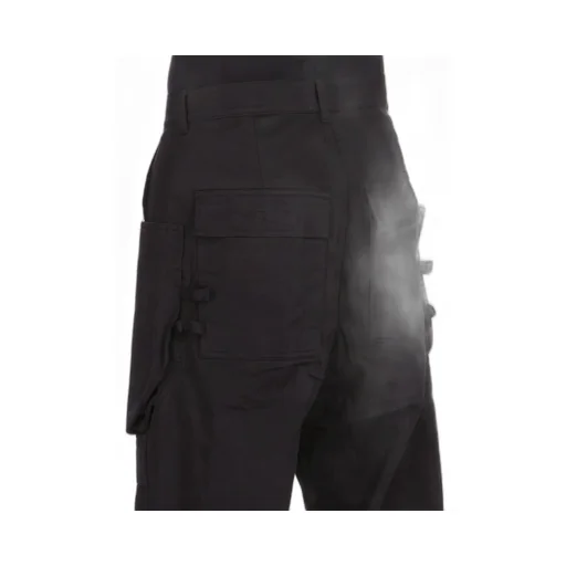 Drkshdw Concordians Stefan Cargo In Black Cotton Twill
