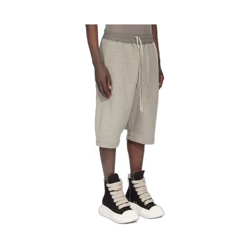 Drkshdw Concordians Drawstring Pods In Melange Grey Felpa Jersey