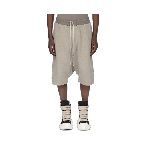 Drkshdw Concordians Drawstring Pods In Melange Grey Felpa Jersey
