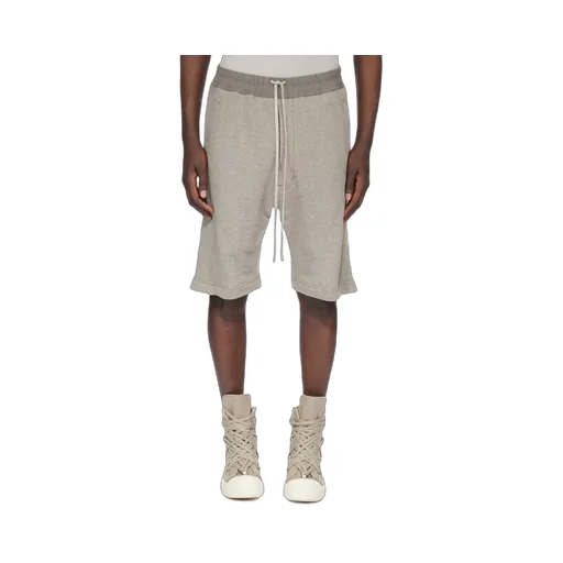 Drkshdw Concordians Pusher Shorts In Melange Grey Felpa Jersey