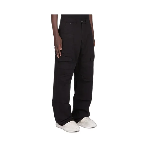 Drkshdw Concordians Stefan Cargo In Black Cotton Twill