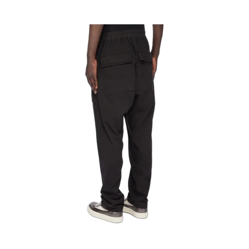 Drkshdw Concordians Classic Cargo Drawstring In Black Compact Heavy Jersey.