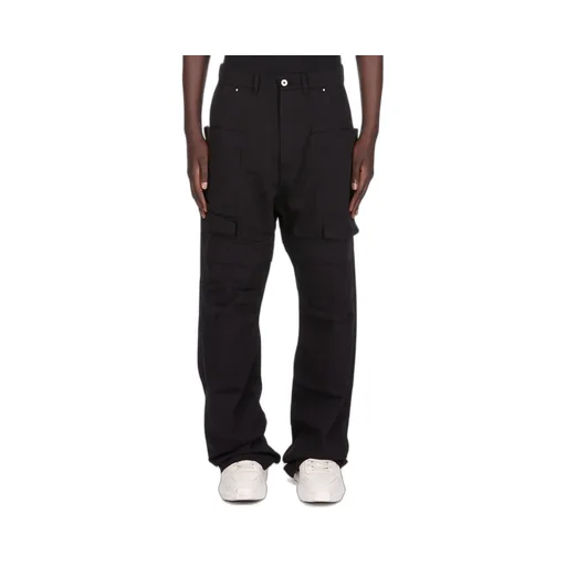 Drkshdw Concordians Stefan Cargo In Black Cotton Twill