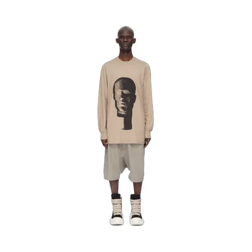 Drkshdw Concordians Drawstring Pods In Melange Grey Felpa Jersey