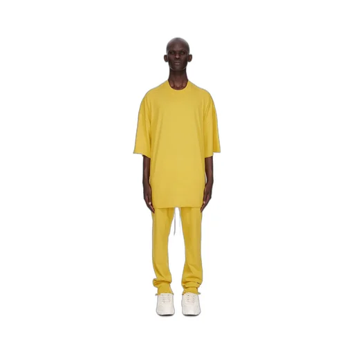 Drkshdw Concordians Berlin Drawstring In Lemon Compact Heavy Jersey