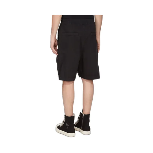 Drkshdw Concordians Bauhaus Shorts In Black Cotton Twill